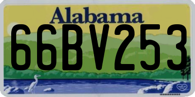AL license plate 66BV253