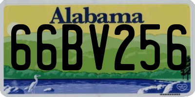 AL license plate 66BV256
