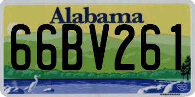AL license plate 66BV261