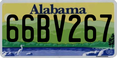 AL license plate 66BV267