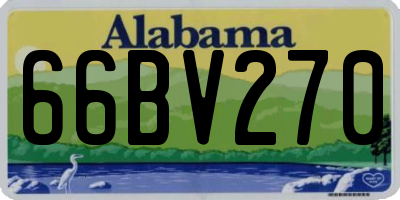 AL license plate 66BV270