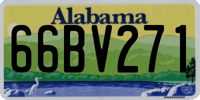 AL license plate 66BV271