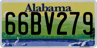 AL license plate 66BV279
