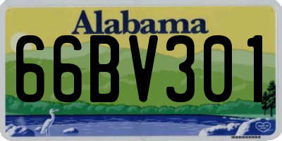 AL license plate 66BV301