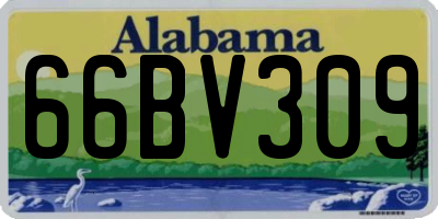 AL license plate 66BV309