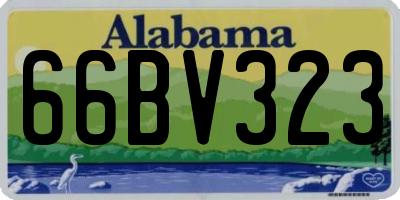 AL license plate 66BV323