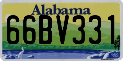 AL license plate 66BV331
