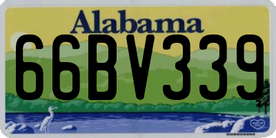 AL license plate 66BV339