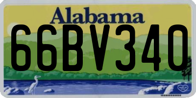 AL license plate 66BV340