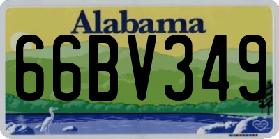AL license plate 66BV349