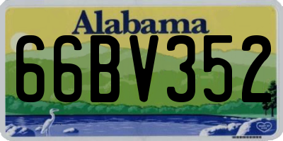 AL license plate 66BV352
