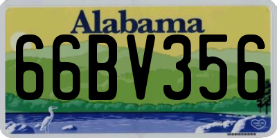 AL license plate 66BV356