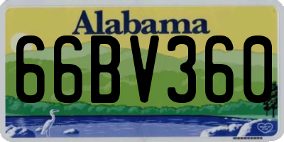 AL license plate 66BV360