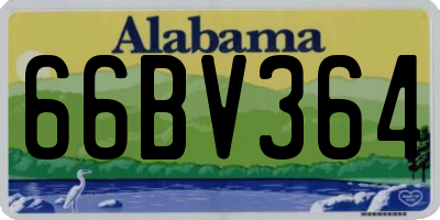 AL license plate 66BV364