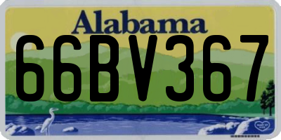 AL license plate 66BV367