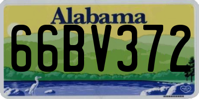 AL license plate 66BV372