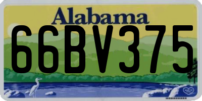 AL license plate 66BV375