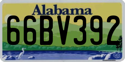 AL license plate 66BV392