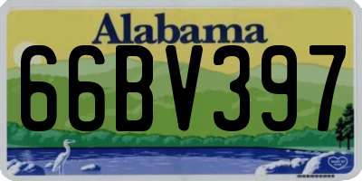 AL license plate 66BV397