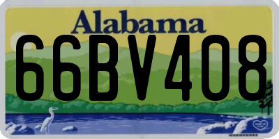 AL license plate 66BV408