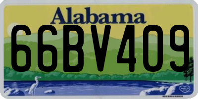 AL license plate 66BV409