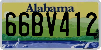 AL license plate 66BV412