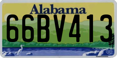 AL license plate 66BV413