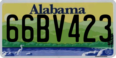 AL license plate 66BV423