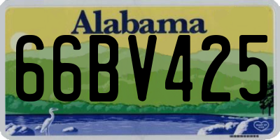 AL license plate 66BV425