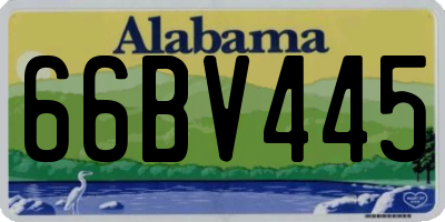 AL license plate 66BV445