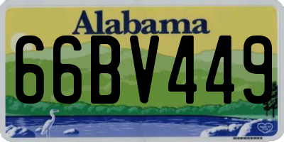AL license plate 66BV449