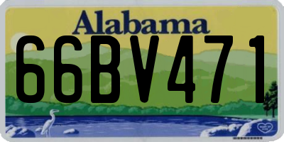 AL license plate 66BV471