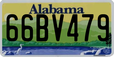 AL license plate 66BV479