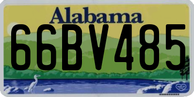 AL license plate 66BV485