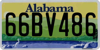 AL license plate 66BV486