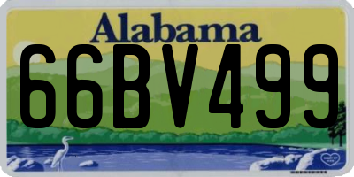 AL license plate 66BV499