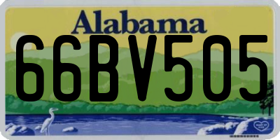 AL license plate 66BV505