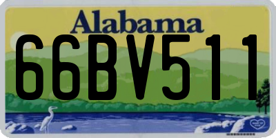 AL license plate 66BV511