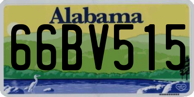 AL license plate 66BV515