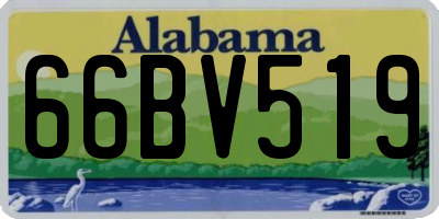 AL license plate 66BV519