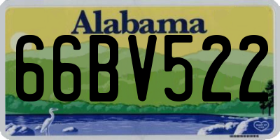 AL license plate 66BV522