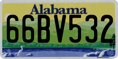 AL license plate 66BV532