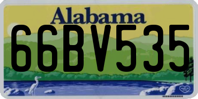 AL license plate 66BV535