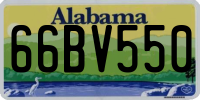 AL license plate 66BV550