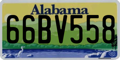 AL license plate 66BV558
