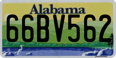 AL license plate 66BV562