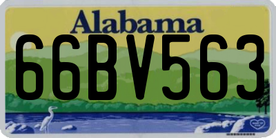 AL license plate 66BV563