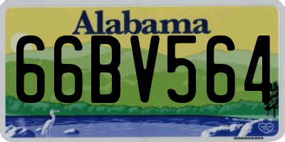 AL license plate 66BV564