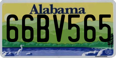 AL license plate 66BV565