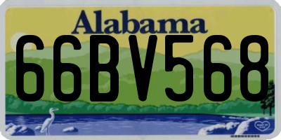 AL license plate 66BV568